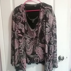 2 pc. FANCY BEADED JACKET AND CAMI
